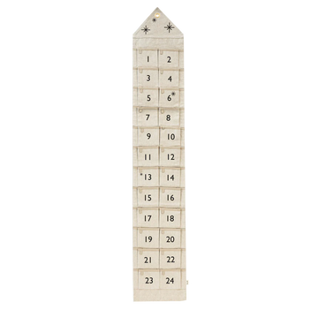 Adventskalender schmal - sand - Ferm Living